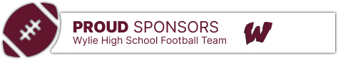 nto proud sponsors of wylie high school football team